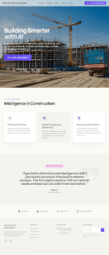 Construction Pro website